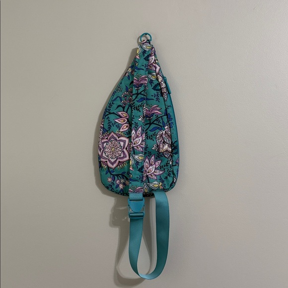Floral Teal Sling Bag- Vera Bradley - Picture 4 of 6